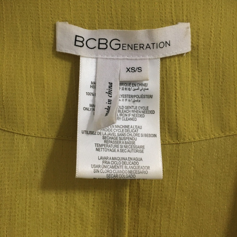 BCBG Generation chartreuse kimono/ cover up - Picture 7 of 7